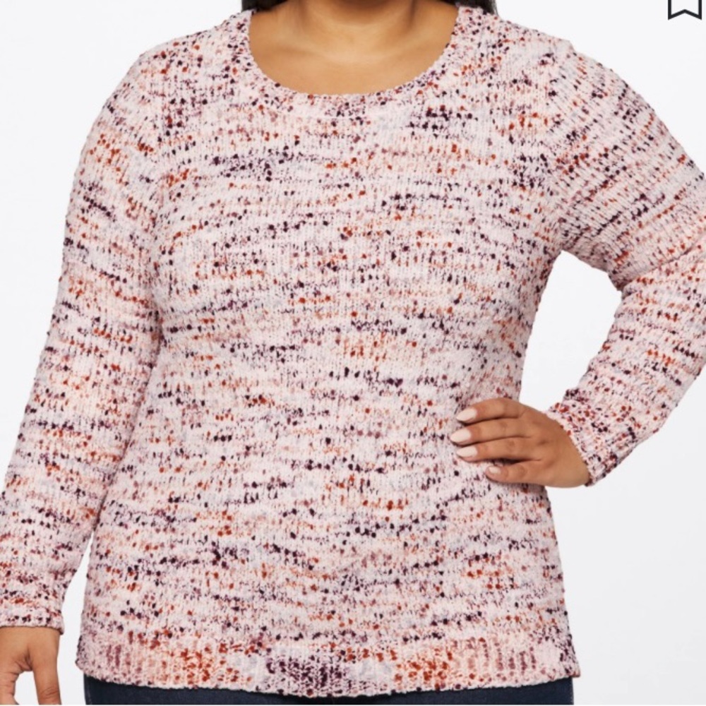 Aitana confetti crew neck pullover